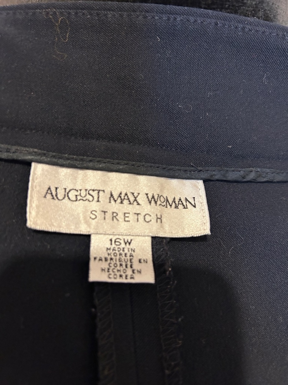 August Max Woman’s Navy Dress Pants - Picture 4 of 5